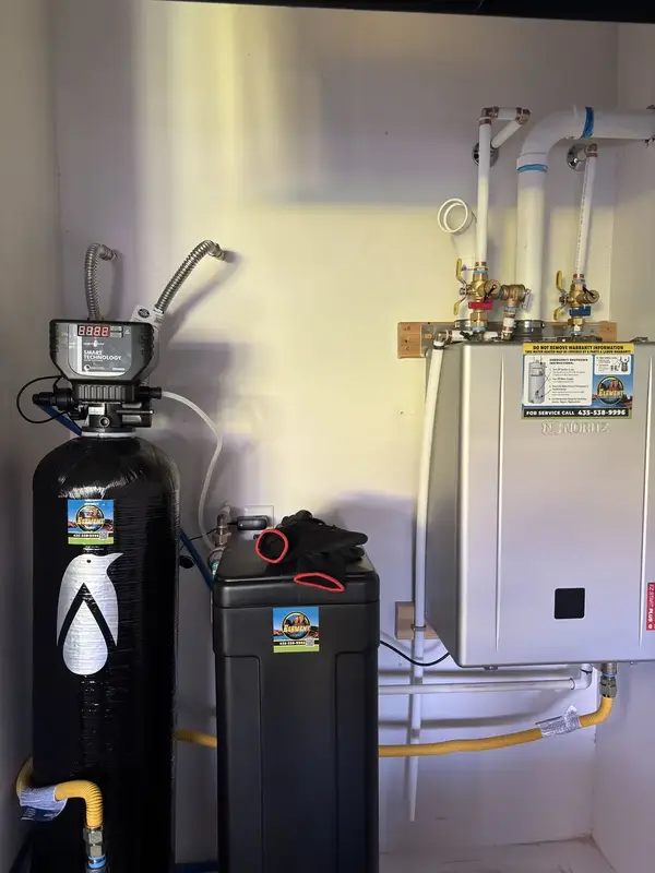 Custom water treatment system with tankless heater in St. George, UT