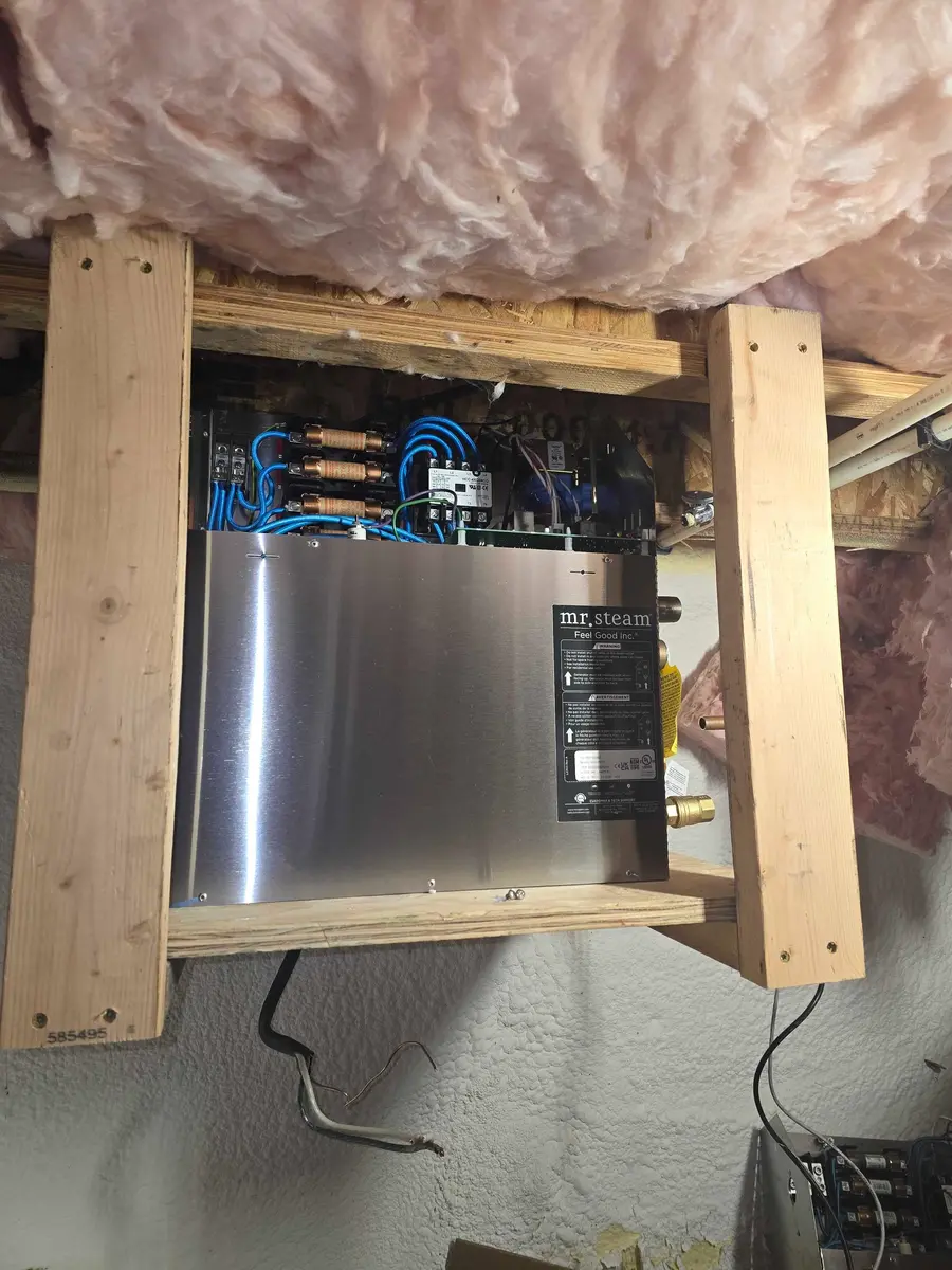 Electric heater installed in an attic in St. George, UT