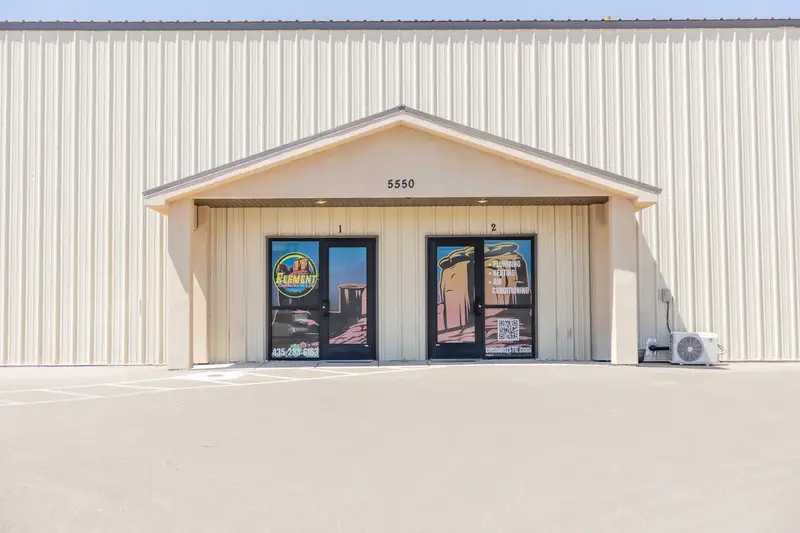 Element plumbing heating air shop building in St. George, UT