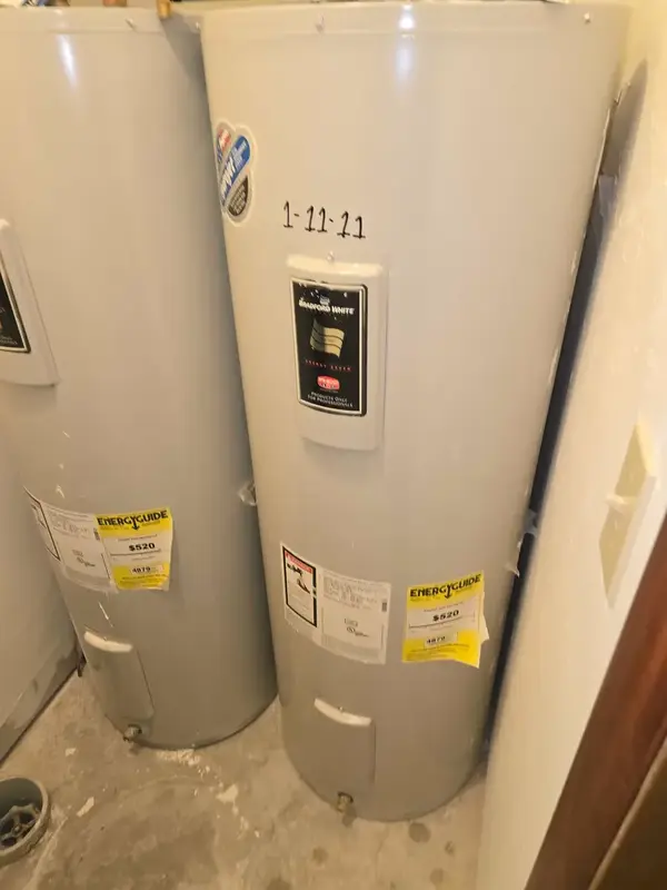 New tank water heaters ready for installation in St. George, UT