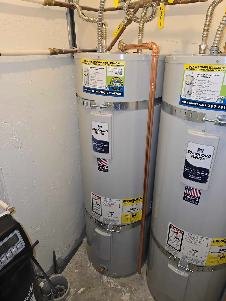Two gas tank water heaters installed in St. George, UT