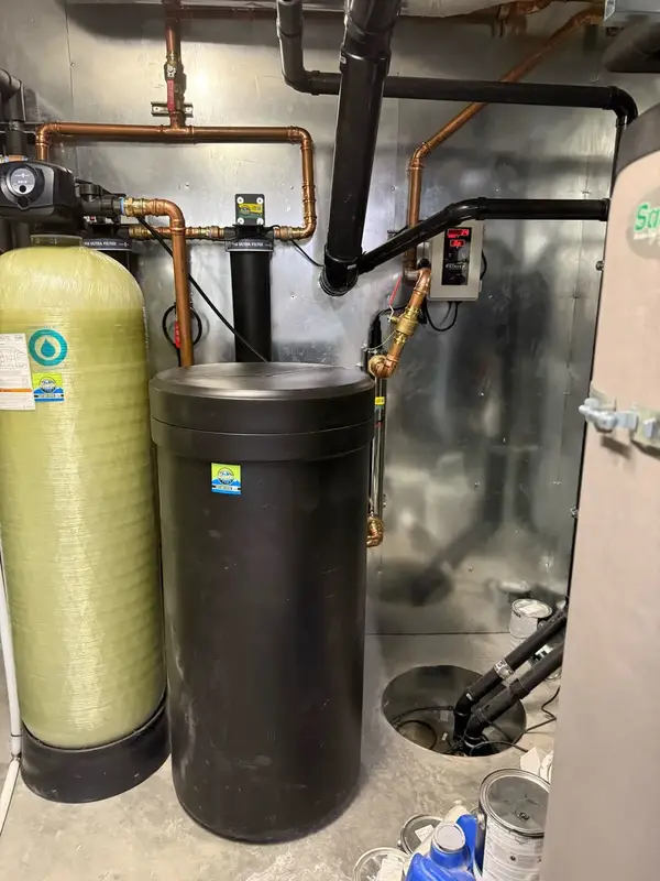 Water softener resin tank and brine tank in St. George, UT