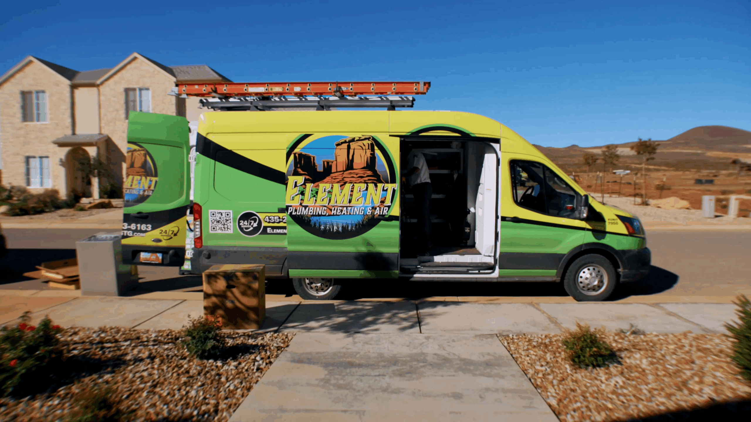Element Plumbing Heating & Air Service Van – St. George, UT